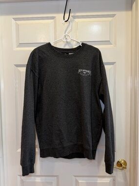 Jacks Surfboards Charcoal Gray Classic Crewneck Pullover Sweatshirt - Size Large